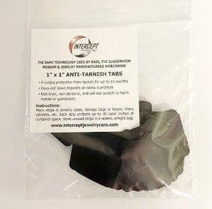Anti Tarnish Static Intercept® Non-Abrasive 1"x1" Tabs